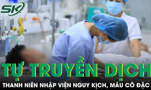 M&#225;u c&#244; đặc, t&#237;nh mạng nguy kịch v&#236; sốt xuất huyết nhưng tự &#253; truyền dịch tại nh&#224;