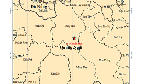 Lại xảy ra 2 trận động đất li&#234;n tiếp ở Quảng Ng&#227;i