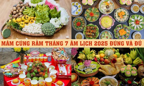 Mâm cúng Rằm tháng 7 âm lịch năm 2025 đúng và đủ gồm những gì?