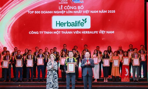 Herbalife Việt Nam được xếp hạng Top 500 Doanh nghiệp lớn nhất Việt Nam