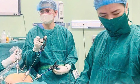 Phẫu thuật nội soi cứu ca chửa trong sừng tử cung phụ hiếm gặp tại Nghệ An