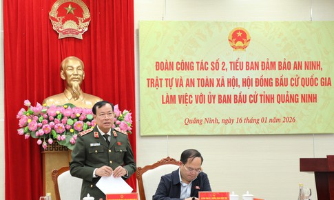 Thượng tướng Lê Tấn Tới: Không để bị động, bất ngờ trong bảo đảm an ninh bầu cử tại Quảng Ninh