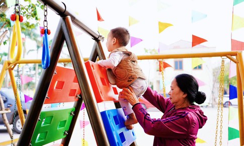 Bệnh viện Phổi Nghệ An hoàn thiện sân chơi cho bệnh nhi