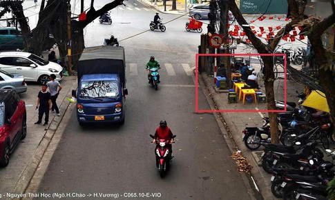 Hà Nội: 'Phạt nguội' 257 trường hợp vi phạm trật tự đô thị trong1 ngày 