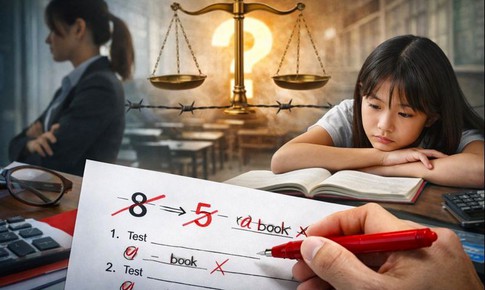 Sửa điểm học sinh: Khi cán cân liêm chính bị bẻ cong