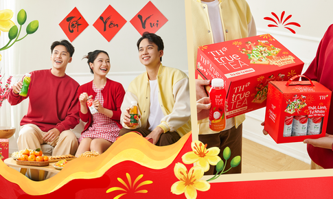 Bao bì Tết rực rỡ - Thức uống lành, trao nhau niềm vui thật