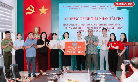 SUNHOUSE mang ánh sáng đến những tuyến đường còn khó khăn tại Mộc Sơn