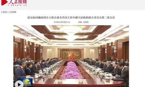 Truyền thông Trung Quốc đưa tin đậm nét về chuyến thăm của Chủ tịch Quốc hội Trần Thanh Mẫn