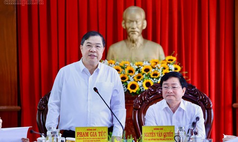 Phó Thủ tướng Phạm Gia Túc yêu cầu Tây Ninh phấn đấu tăng trưởng 10,5% trở lên