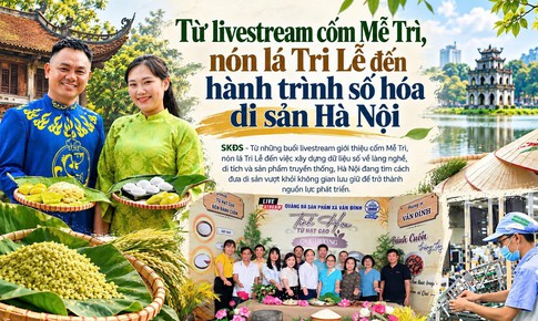 Từ livestream cốm Mễ Trì, nón lá Tri Lễ đến hành trình số hóa di sản