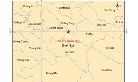 Vừa động đất mạnh 4.2 độ ở Sơn La