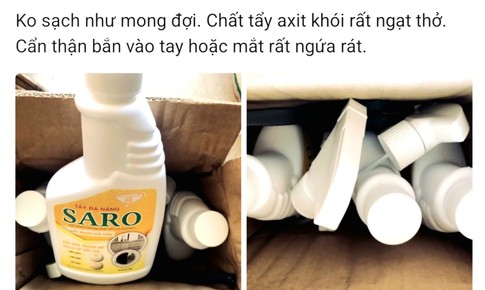 Vì sao tẩy đa năng SARO khiến người dùng gặp khó chịu ở đường thở?