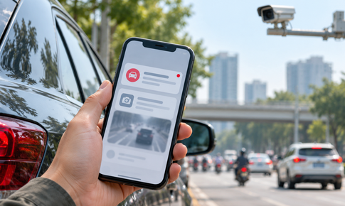 Quy trình xử lý vi phạm giao thông qua VNeTraffic