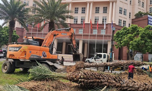Hiện trạng nút giao Dương Đình Nghệ - Mễ Trì trước ngày xây hầm chui 655m