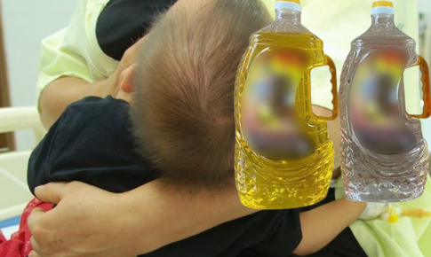  Bé trai uống nhầm dầu thắp đèn thờ, cảnh báo sai lầm sơ cứu cực nguy hiểm
