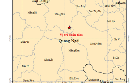 Động đất mạnh 3.5 độ ở Quảng Ngãi gây rung lắc