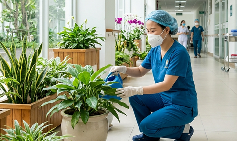 Giữ môi trường bệnh viện sạch đẹp, phòng ngừa nguy cơ nhiễm khuẩn