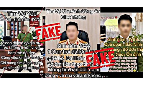 Cẩn thận trước những video 'công an tìm vợ' hút hàng trăm nghìn lượt xem