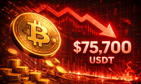 Bitcoin lao dốc về 75.700 USDT