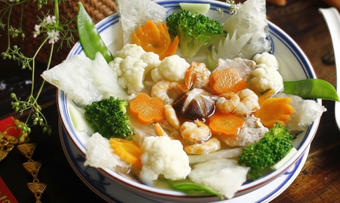 Bí quyết nấu canh bóng bì thập cẩm truyền thống chuẩn vị Bắc