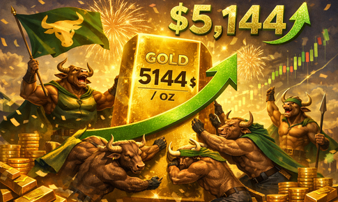 Giá vàng thế giới ngày 12/2 vượt 5.100 USD