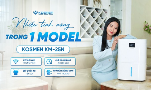 Diễn viên Đàm Hằng tin chọn máy hút ẩm kiêm lọc không khí Kosmen