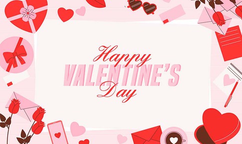 Những mẫu thiệp Valentine 14/2 đẹp nhất 2026