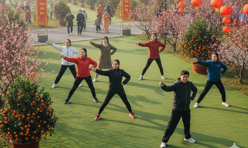 5 bài tập nhẹ nhàng giúp đốt cháy năng lượng sau tiệc Tết