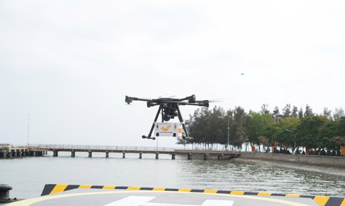 Khai trương tuyến vận chuyển bưu chính bằng thiết bị bay không người lái (UA V) kết nối Cần Giờ - Vũng Tàu