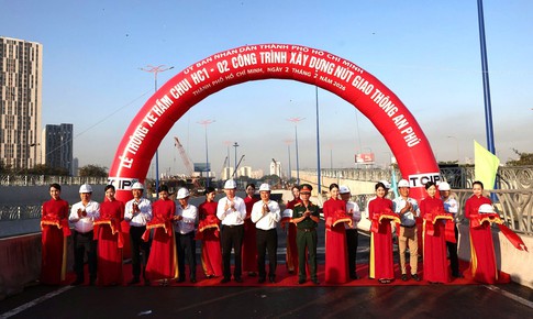 Thông xe hầm chui nút giao An Phú, giảm ùn tắc phía đông TPHCM