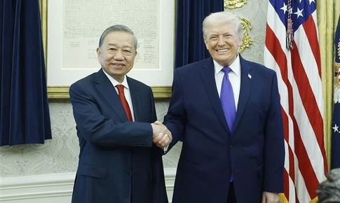 Tổng Bí thư Tô Lâm gặp Tổng thống Hoa Kỳ Donald Trump