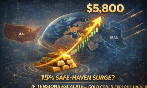 Giá vàng thế giới có thể nhảy vọt lên 5.800 USD nếu xung đột Mỹ - Iran nổ ra