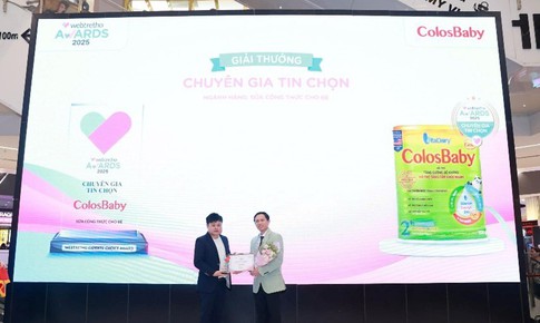 ColosBaby Gold 2+ nhận giải thưởng chuyên gia tin chọn tại Webtretho Awards 2025