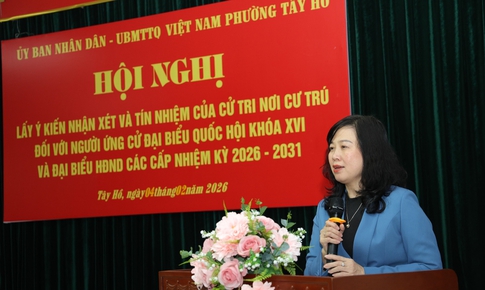 100% cử tri nơi cư trú tín nhiệm giới thiệu Bộ trưởng Bộ Y tế Đào Hồng Lan ứng cử Đại biểu Quốc hội Khoá XVI
