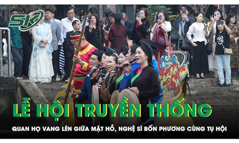 Làng Quả Cảm vào hội: Quan họ vang lên giữa mặt hồ, nghệ sĩ bốn phương cùng tụ hội