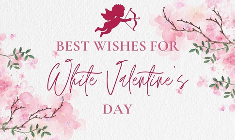 Những mẫu thiệp Valentine 14/3 - Valentine trắng đẹp nhất 2026