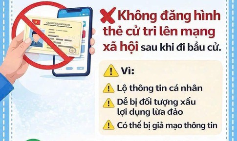 Vì sao không nên đăng thẻ cử tri lên mạng xã hội?