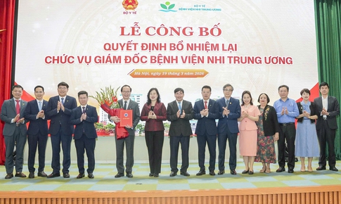 GS.TS Trần Minh Điển tiếp tục giữ chức Giám đốc Bệnh viện Nhi Trung ương