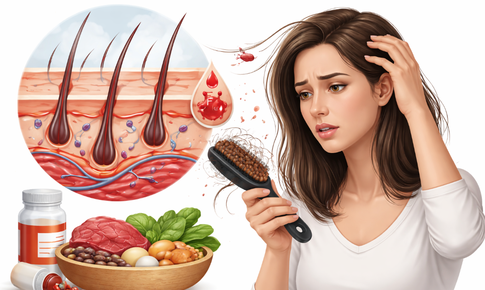 Vì sao thiếu sắt gây rụng tóc?