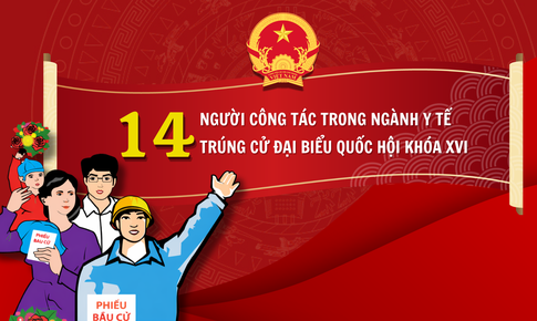 [Infographic] 14 người công tác trong ngành Y tế trúng cử ĐBQH khóa XVI