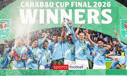 'Gieo sầu' cho Arsenal, Manchester City vô địch Cúp Liên đoàn Anh