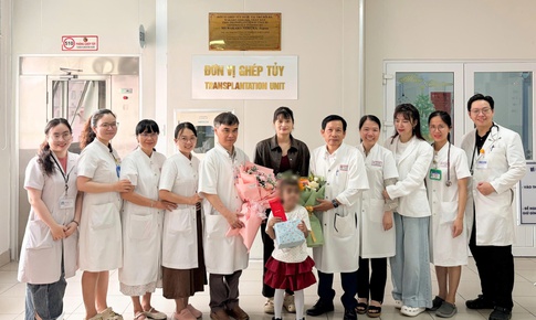 Cứu sống bệnh nhi 7 tuổi nhờ ghép tế bào gốc từ chị ruột