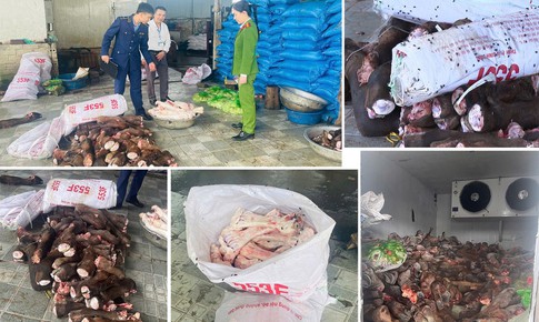 Kinh hoàng loạt thực phẩm bẩn bị thu giữ: Cá khoai nhiễm độc, lợn mắc dịch, nội tạng hôi thối
