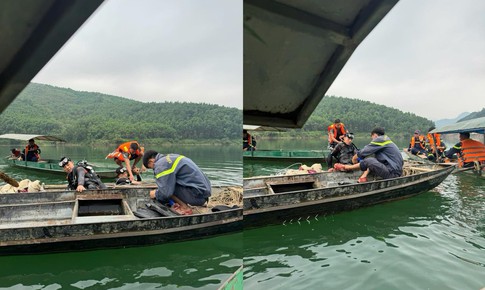 Đã tìm thấy thi thể hai vợ chồng trong vụ lật thuyền khi thả lưới đánh cá trên hồ thủy điện Chiêm Hóa