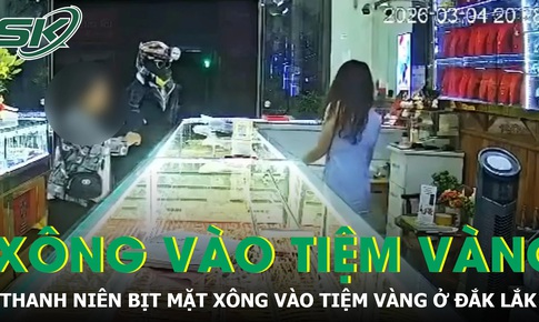 Thanh niên bịt mặt xông vào tiệm vàng ở Đắk Lắk, chủ tiệm hoảng hốt tri hô “cướp”