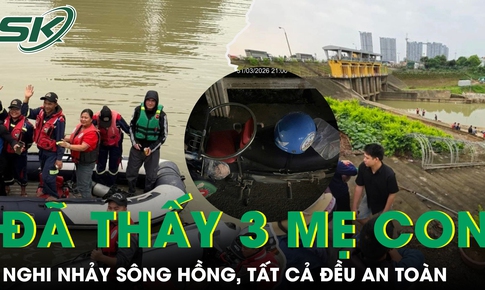Đã tìm thấy 3 mẹ con nghi nhảy sông Hồng ở Hưng Yên, tất cả đều an toàn