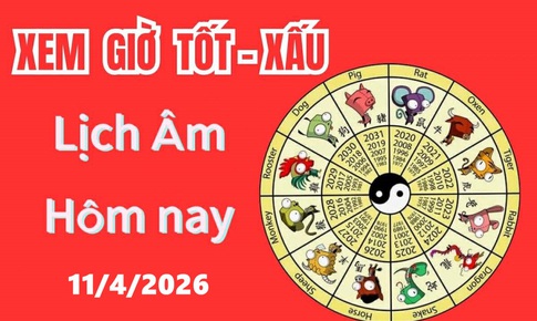 Âm lịch hôm nay 11/4 - Lịch âm 11/4 - Lịch vạn niên ngày 11/4/2026