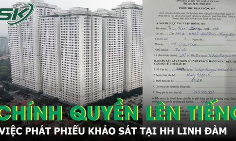 Chính quyền phường Hoàng Liệt lên tiếng về việc phát phiếu khảo sát tại HH Linh Đàm