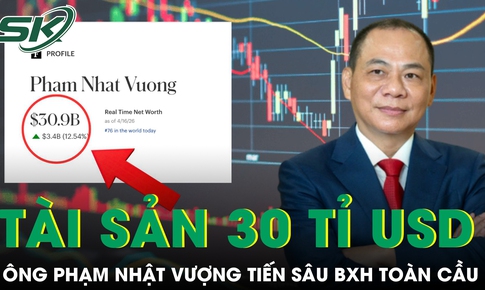 Tài sản vượt 30 tỉ USD, ông Phạm Nhật Vượng tiến sâu bảng xếp hạng toàn cầu