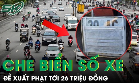 Đề xuất phạt tới 26 triệu đồng đối với hành vi làm biến dạng, che biển số xe